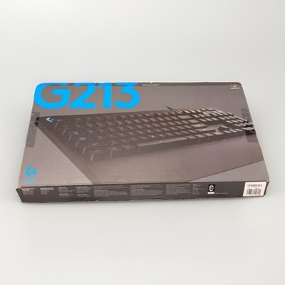 Logitech G213 Prodigy Black Wired Full Size Gaming Keyboard RGB