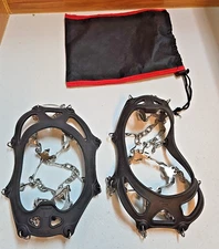 Set of Large Steel Crampons w/ Storage Bag