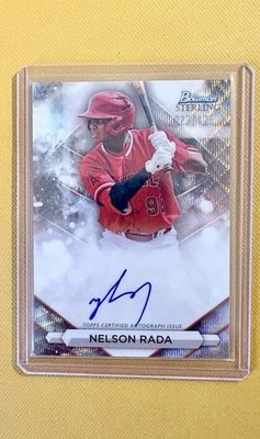 2023 Bowman Sterling - Prospect Autographs Nelson Rada #PA-NR Wave Ref /125
