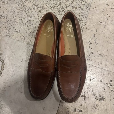 Cole Haan Pinch Grand Sear Brown Leather Loafers Comfort Moc Toe Men's 10.5 M