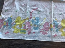 Vintage Care Bears Baby Hugs & Tugs Blanket Baby Swaddle Nursery Receiving