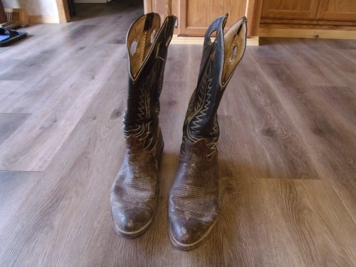 MEN'S TONY LAMA STYLE 6218 SIZE 13 B BROWN WESTERN COWBOY BOOTS - Picture 1 of 5