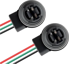 2PCS Turn Signal Socket Compatible with 3157 T25 P27/7W 4114 3057 Bulbs,3157...