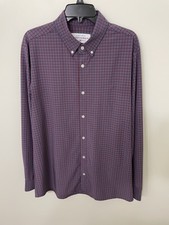 MIZZEN + MAIN Leeward Collection Trim Fit Plaid Button Down Shirt XL Made in USA
