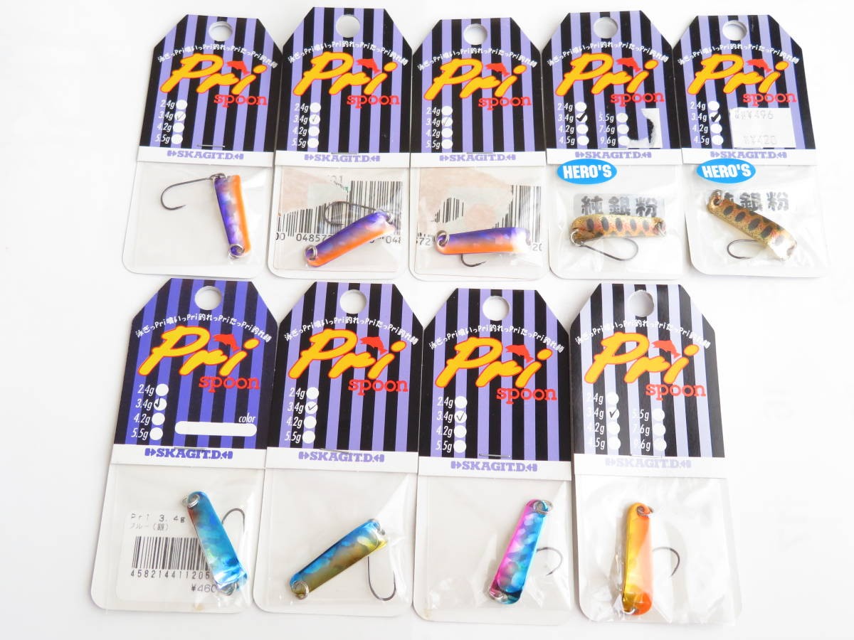 Skagit Designs Pri Spoon 3.4g Set of 9 spoons - Image 2