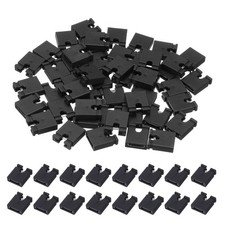 50Pcs 5.08mm Jumper Caps, Open Top Header Pin, Short Circuit Blocks, Black