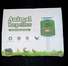 Solar Ultrasonic Repelling Sound LED Flash animal repeller (2 Peace Item) Seepic