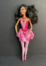 Ballerina Barbie Brunette Pink You Can Do Anything Dark