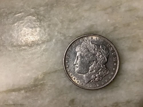 1892 Silver Morgan Dollar AU