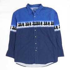 Vintage Wrangler Pearl Snap Shirt Size 2XL Western Cowboy Ranch