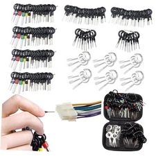 Terminal Removal Tool Kit, Depinning Tool Electrical Pin Removal Tool, 146 PCS