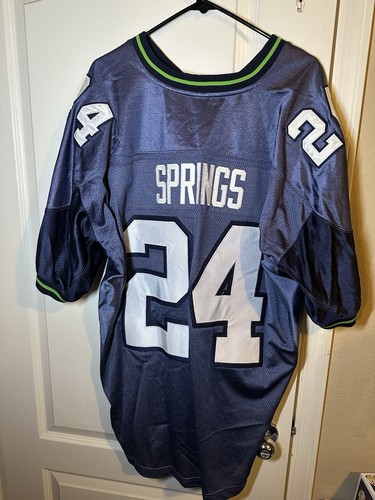 Authentic Shawn Springs Seattle Seahawks El Salvador Reebok Jersey 52 - Picture 4 of 5