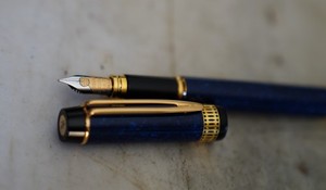 Stylo Plume Vintage Waterman Patrician Onyx Red - Parker Arrow M Semi-flex - Années 1930 - Occasion
