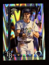 2025 Topps Chrome Update ROOKIE RAYWAVE REFRACTOR Jake Mangum item 1
