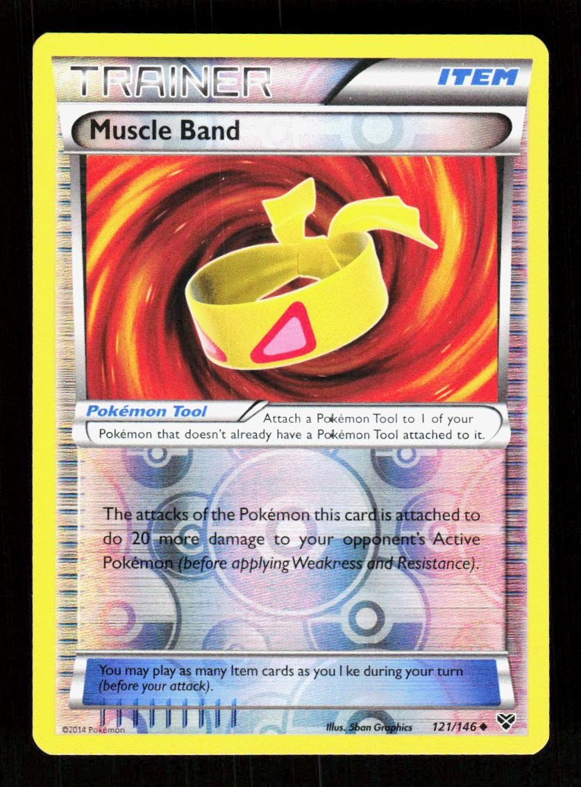 Muscle Band 121/146 Uncommon XY Pokemon Reverse Holo LP