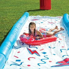 Wow Mega Water Splash Pool And Sprinklers Slide With 2 Inflatable Sleds