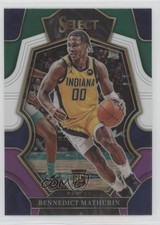 2022 Select Premier Level Green White Purple Prizm Bennedict Mathurin #182 13hf