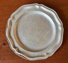 Vintage 1980’s Pewter Plate  Scalloped Edges  7 - 1/2 Inch — photo 1