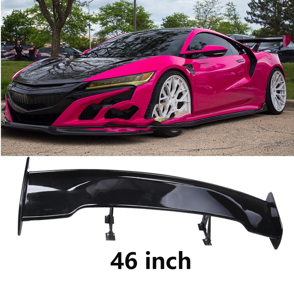46"Car GT Style Trunk Rear Spoiler Wing Gloss Black For Acura NSX Coupe Matte