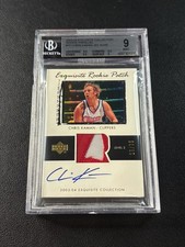 CHRIS KAMAN BGS 9 2003 EXQUISITE #72 GOLD ROOKIE RC PATCH AUTO 16/35
