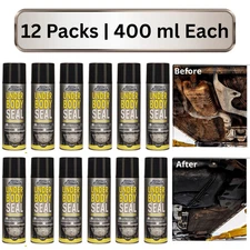 12VX Underbody Seal Black Spray Can 400ml For Car Protection Rustproof Paint