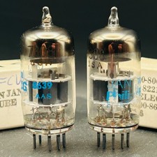 Philips ECG JAN 7308 E188CC Pair Tested 1986 Military Tubes w/ Original Boxes