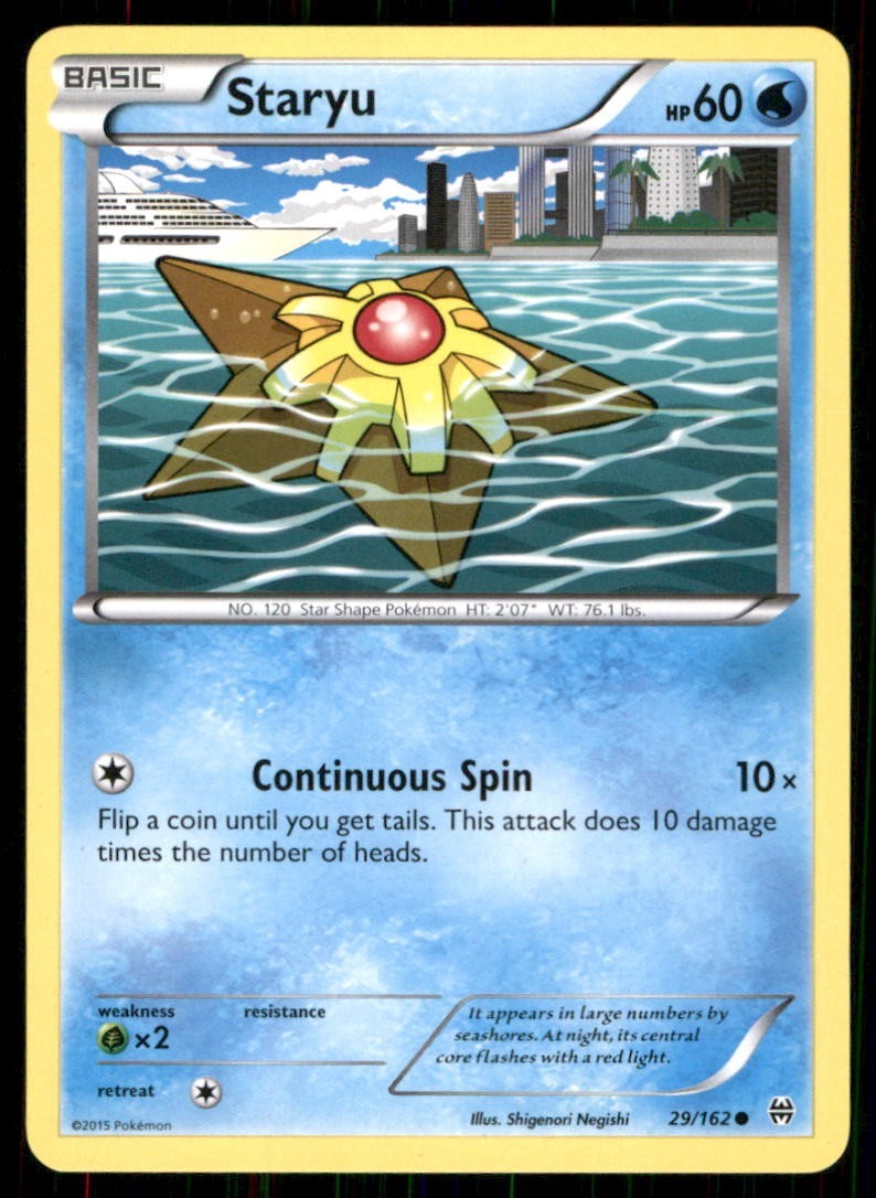 Pokémon TCG Pokémon Staryu Staryu Common Regular