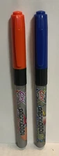 2005 Collectible Foohy Permanent Markers-2 blue/orange Preowned Tested see pic.