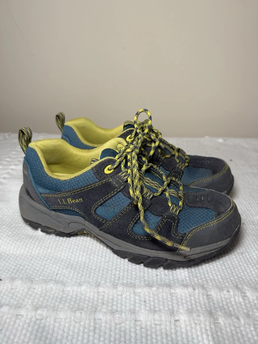Baskets Randonnée Enfant L.L.Bean - Taille 2 Ans - Vert Et Orange - Modèle Trail - Lacets