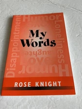 AS443 TP Modern Poetry Rose Knight My Words Vantage Press 0533147921  c2004 1st