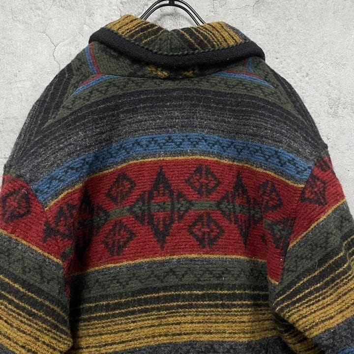 Woolrich Vintage Native Pattern Wool Jacket Mens … - image 7