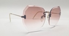 Vintage 912 Gold Oval Rimless Metal Sunglasses FRAMES ONLY Japan