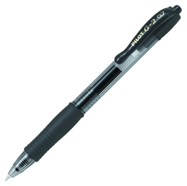 Pilot G2 Retractable Gel Ink Rollerball Pen With 0.4Mm Line Width And Black Ink-image