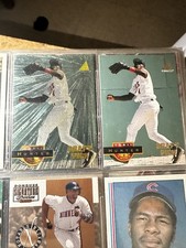 TORII HUNTER TWINS 1994 BOWMAN/PINNACLE ROOKIE LOT  #267 MUSEUM #107 STARBURST 