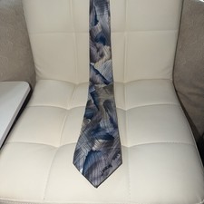 J. Garcia Mens Watercolor Collection Tie Scales Artist Proof No. 4 Blue  Gray S