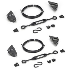 Anti Sag Gate Kit for Wooden Fence, Black Gate Support Cable Kit, G... Fast Ship
