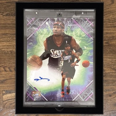 Allen Iverson 2025-26 Under Wraps Emanate NBA Auto 8x10 Photo Iridescent #1/1