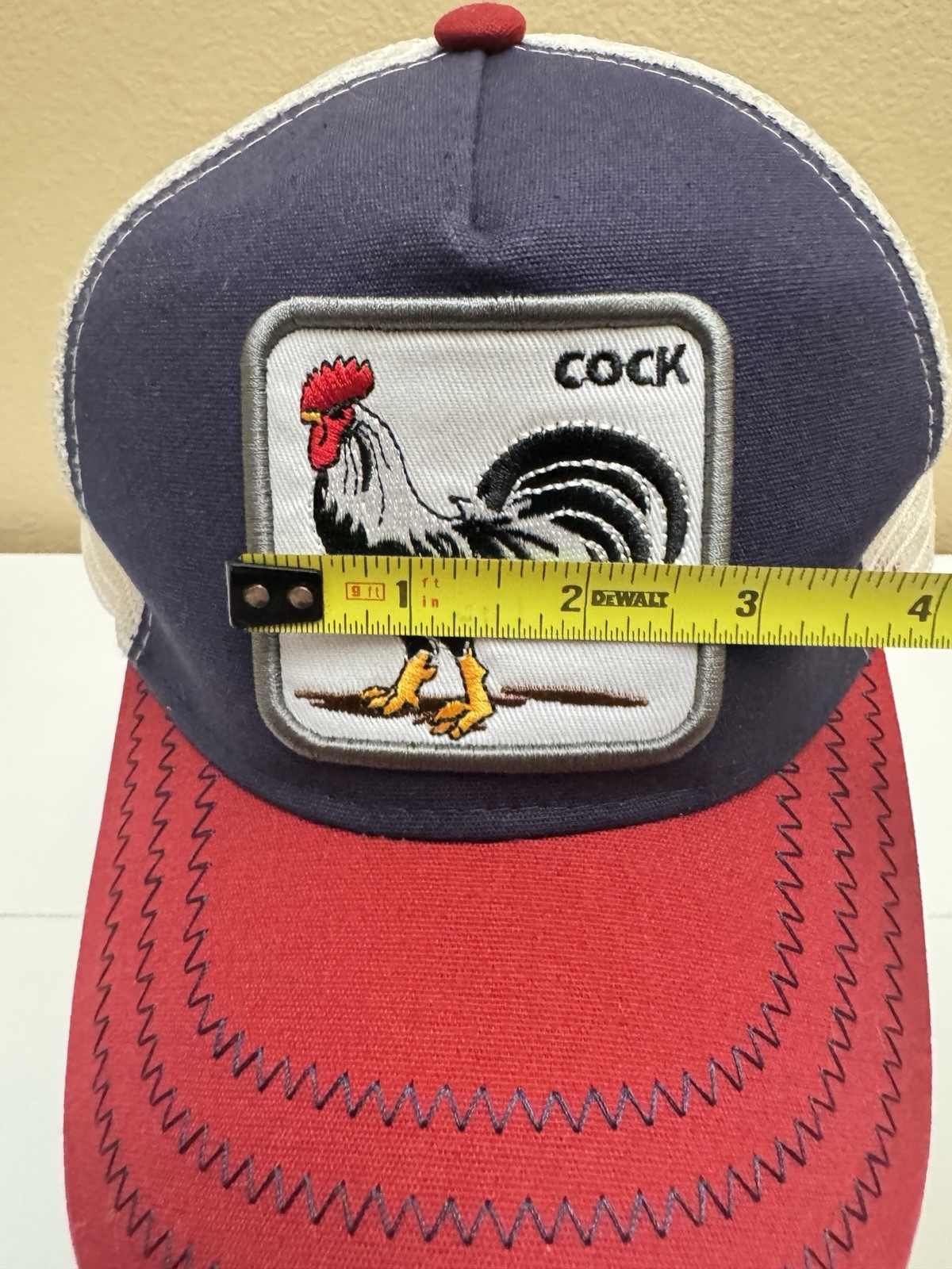 Cock Rooster Patch Snapback Cap, Mesh Back, Adjus… - image 9