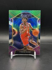 Tyrese Maxey Select Concourse #81 Green White Purple Rookie RC 76ers