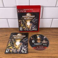 Mortal Kombat vs DC Universe Greatest Hits PS3 PlayStation 3 Manual Complete CIB