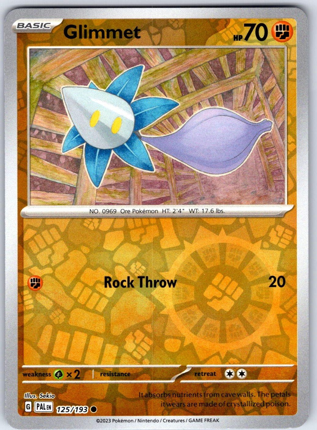 GLIMMET - Pokemon - 125/193 Paldea Evolved - Reverse Holo NM/M