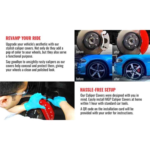 Front Rear Set MGP Disc Brake Caliper Cover For Acura NSX 2002-2005 - 第 6/9 張圖片