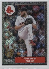 2022 Update 1987 Topps Chrome Silver Pack Series Mojo Black /199 Chris Sale 19jj