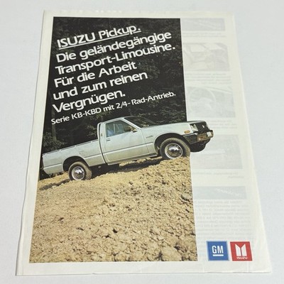 ISUZU PICKUP / 2p dünner Prospektbogen / DE Deutsch