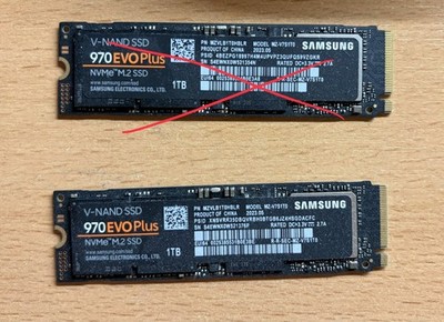 Samsung SSD 970 EVO Plus 1TB, M.2 2280 / M-Key / PCIe 3.0 x4 (MZ-V7S1T0BW), 1x!