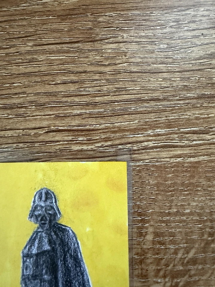 2024 Topps Star Wars Hyperspace Mustafar Sketch Vader 1/1 Artist Emre Varlibas - Image 3 of 4