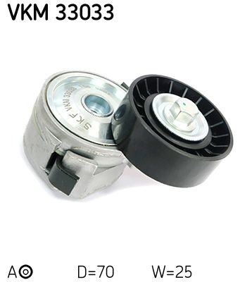 V-Ribbed Belt Tensioner SKF VKM 33033 For Citroen Fiat Ford Lancia Diameter 70mm