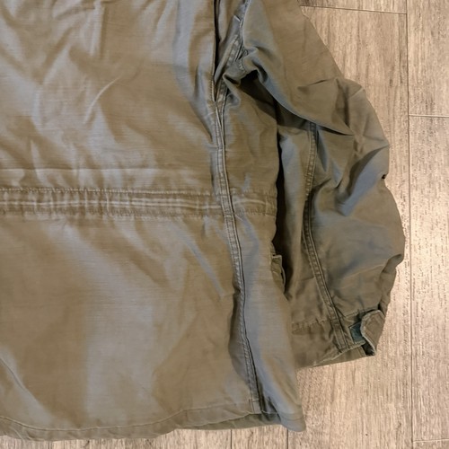 Chaqueta de campo militar vintage M-65 OG-107 abrigo para clima frío para hombre pequeña regular - Imagen 12 de 15