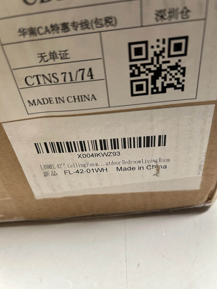 42" Ceiling Fan with Lights and Remote, Low Profile Modern Ceiling Fan - Image 4 of 4