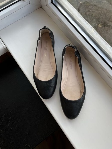 Women Russell&Bromley Heels Black Leather 39